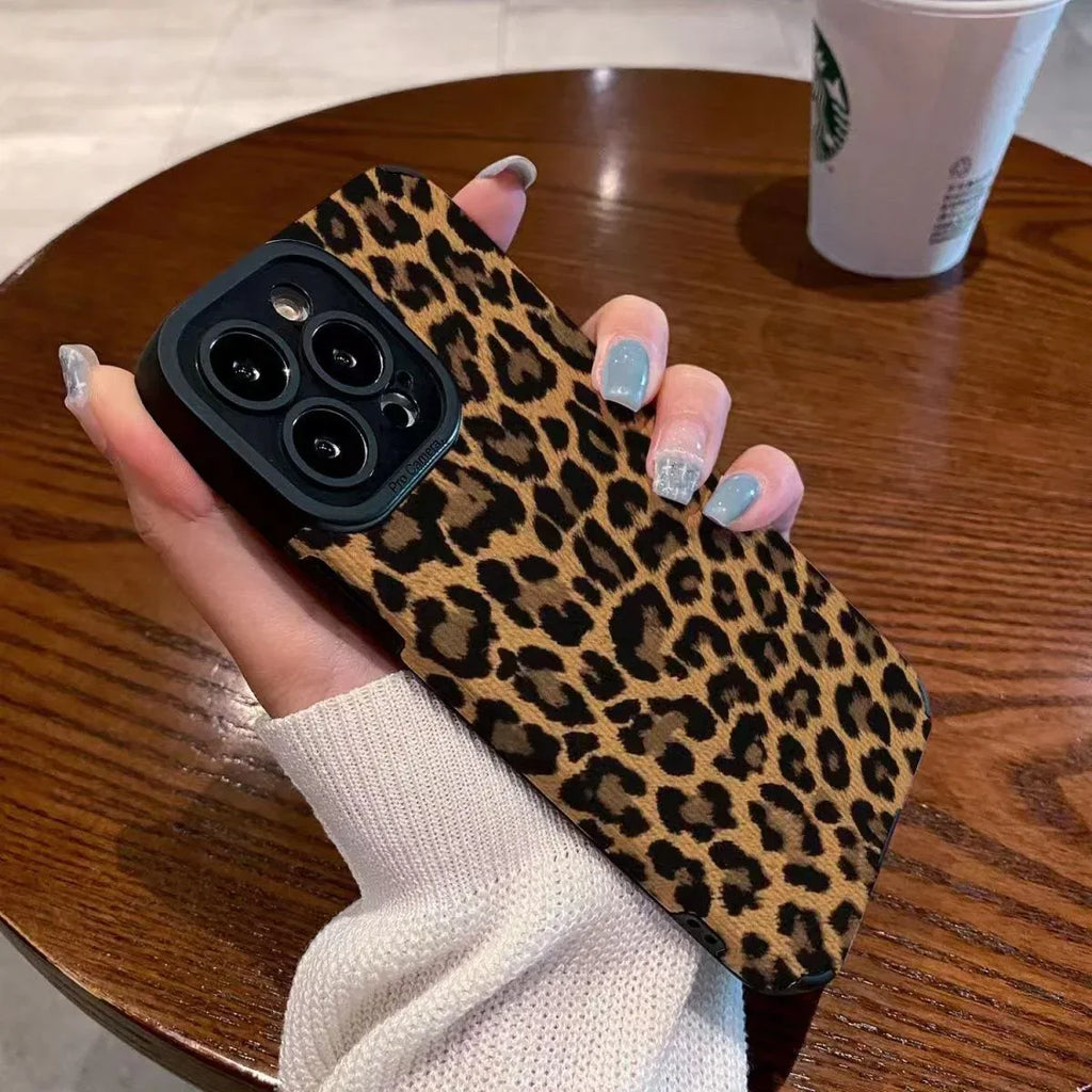 Brown Leopard Print Cover for IPhone - Viexta