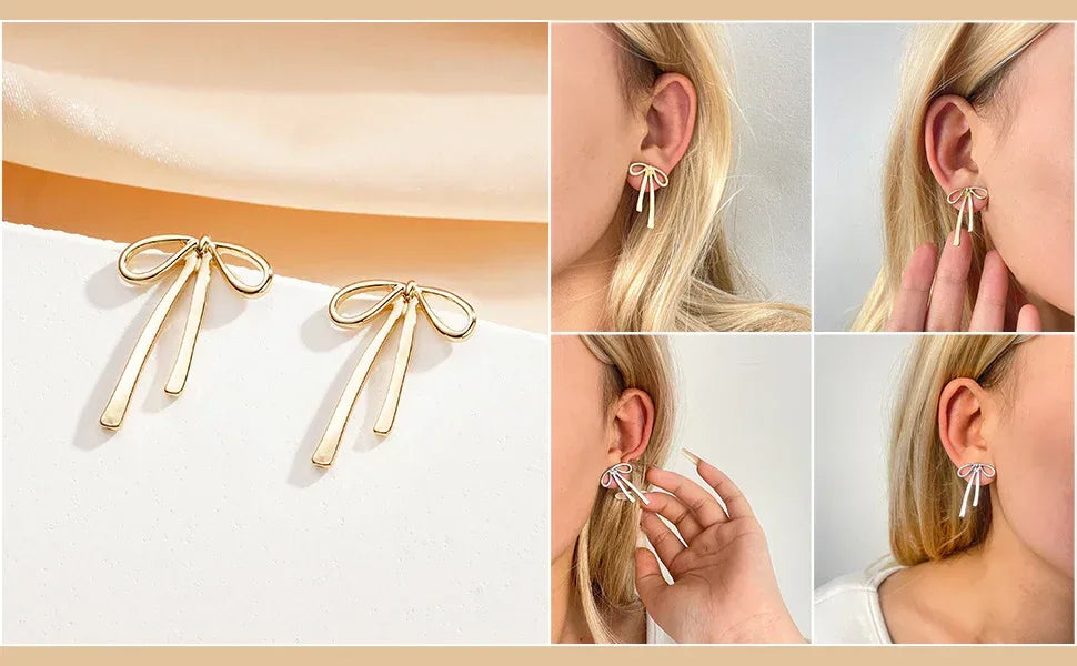 Lightweight Bow Earrings - Viexta