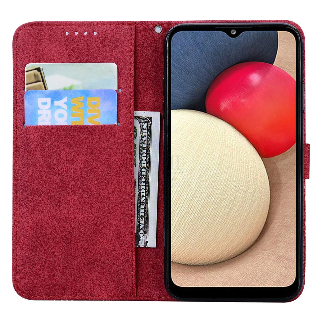 Embossed Butterfly Samsung S20 Series Leather Phone Case - Viexta