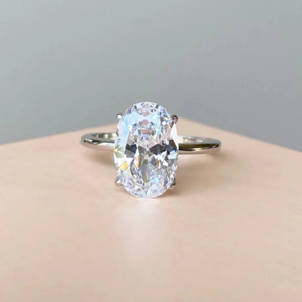 Wedding Luxury Oval Zircon Ring - Viexta