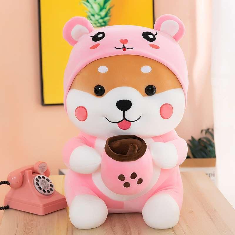 Transformation Milk Tea Dog Plush Toy - Viexta