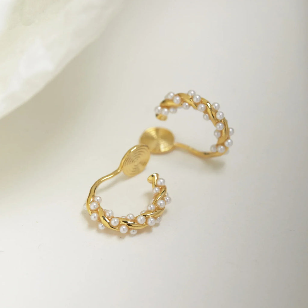 Pearl Coil Earring - Viexta