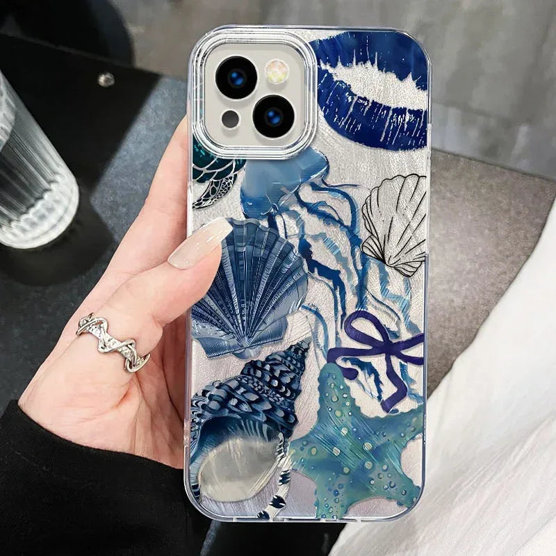 Coral Shell Drop-resistant Yarn iPhone Case - Viexta