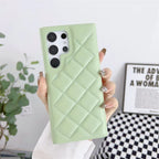 Diamond Plaid Samsung S Series Leather Phone Case - Viexta