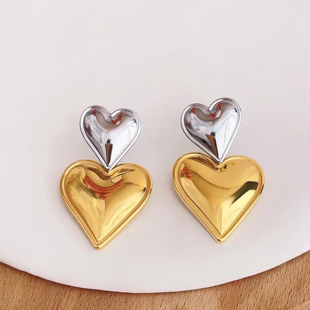 Dual Heart Earrings - Viexta