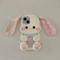 Plush Button Ear Cute Rabbit iPhone Case - Viexta