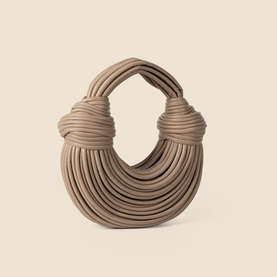 Glossy Woven Fashion Handbag