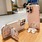 Creative Cartoon Rabbit Stand Mirror Phone Case - Viexta