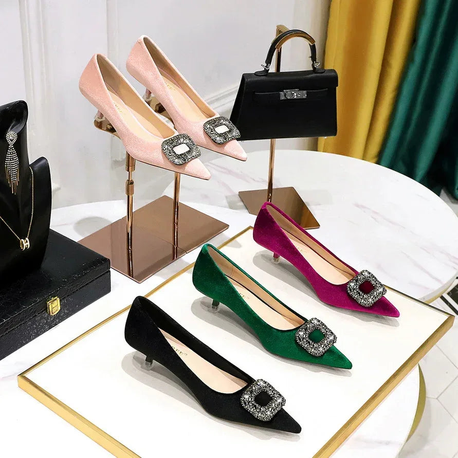 Stiletto Mid-heel Shallow - Viexta