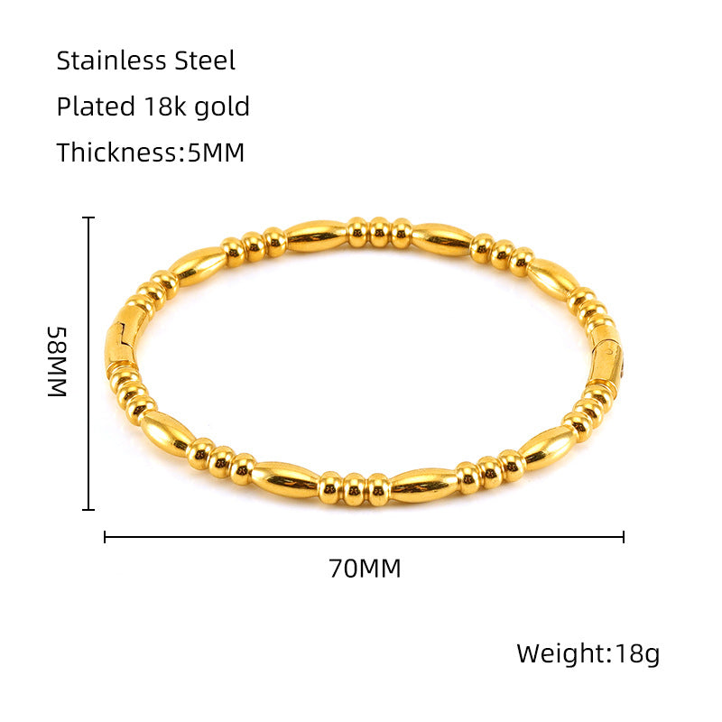 Bamboo Titanium Steel Bracelet