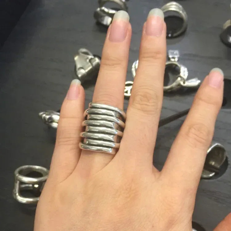 French Multi-layer Coil Ring For Women - Viexta