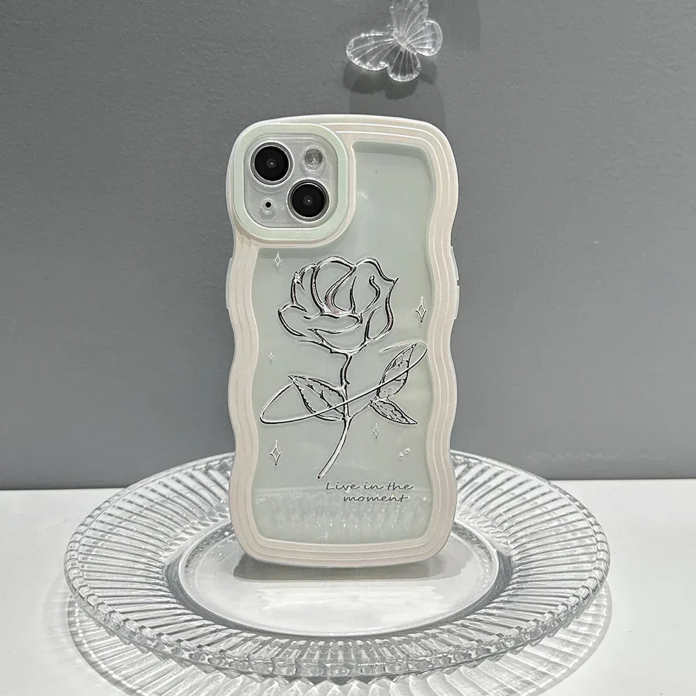 Rose Transparent iPhone Case - Viexta