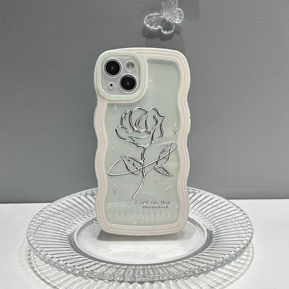 Rose Transparent iPhone Case