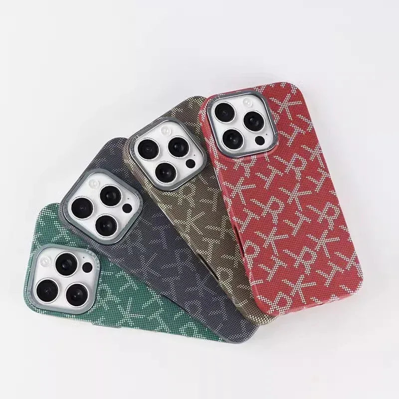 Fiber Texture Ultra-thin Metal iPhone Case - Viexta