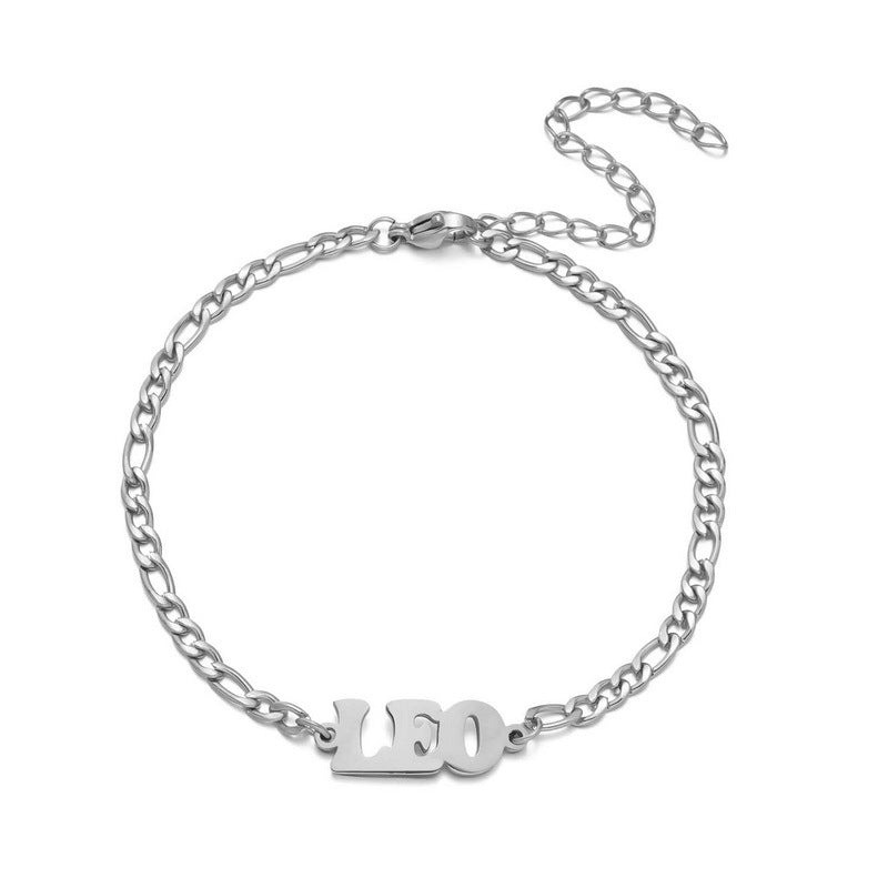 Stainless Steel Zodiac printed Bracelet