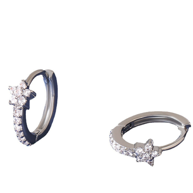 Micro Inlay Diamond Creative Earrings