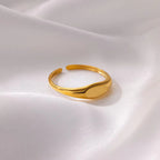 18K Gold Korean Minimalist Ring