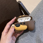 Brown Puppy Silicone Airpod Case