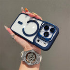 Hardware Lens Bracket Transparent Magnetic iPhone Case