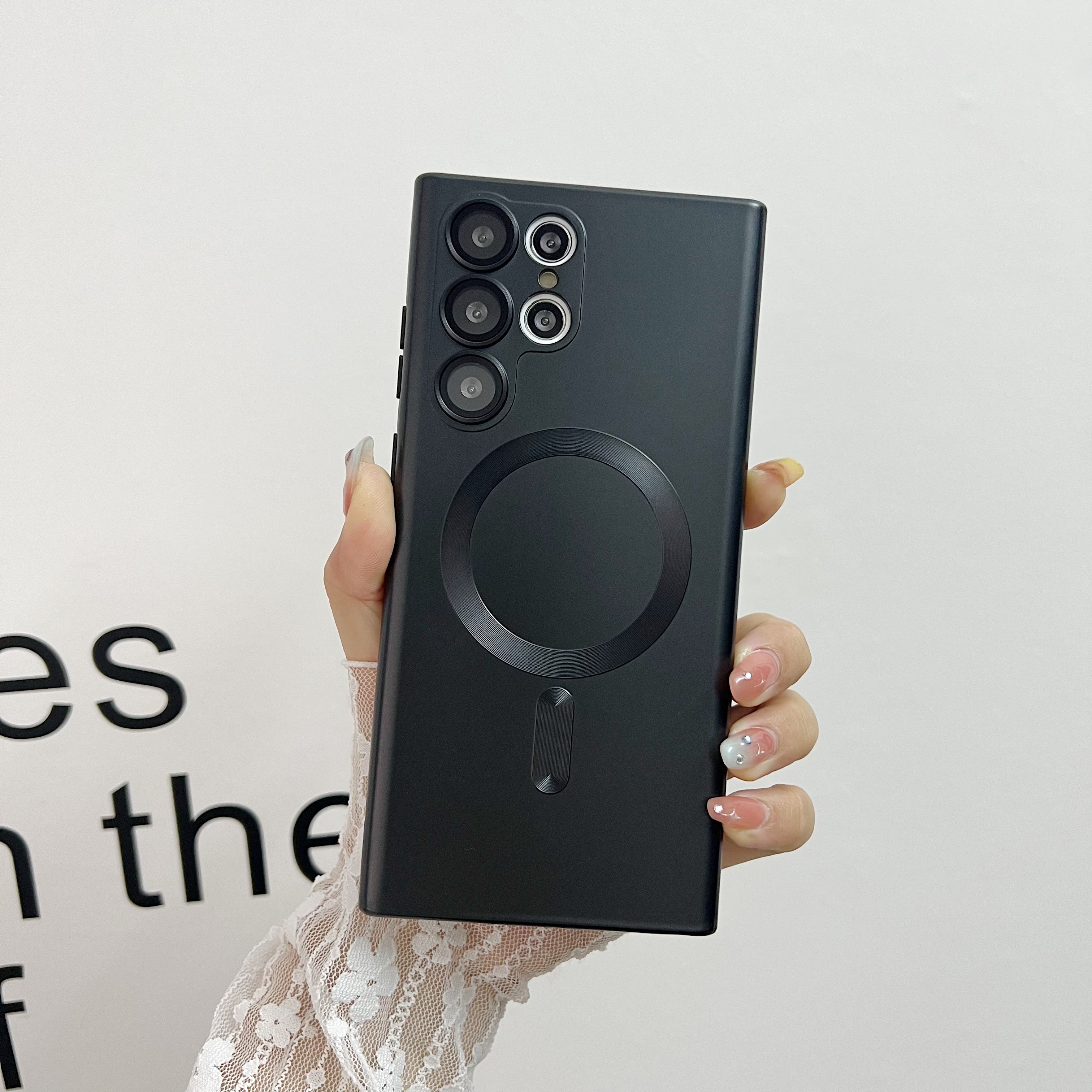 Advanced Metal Paint Magnetic Samsung Cover