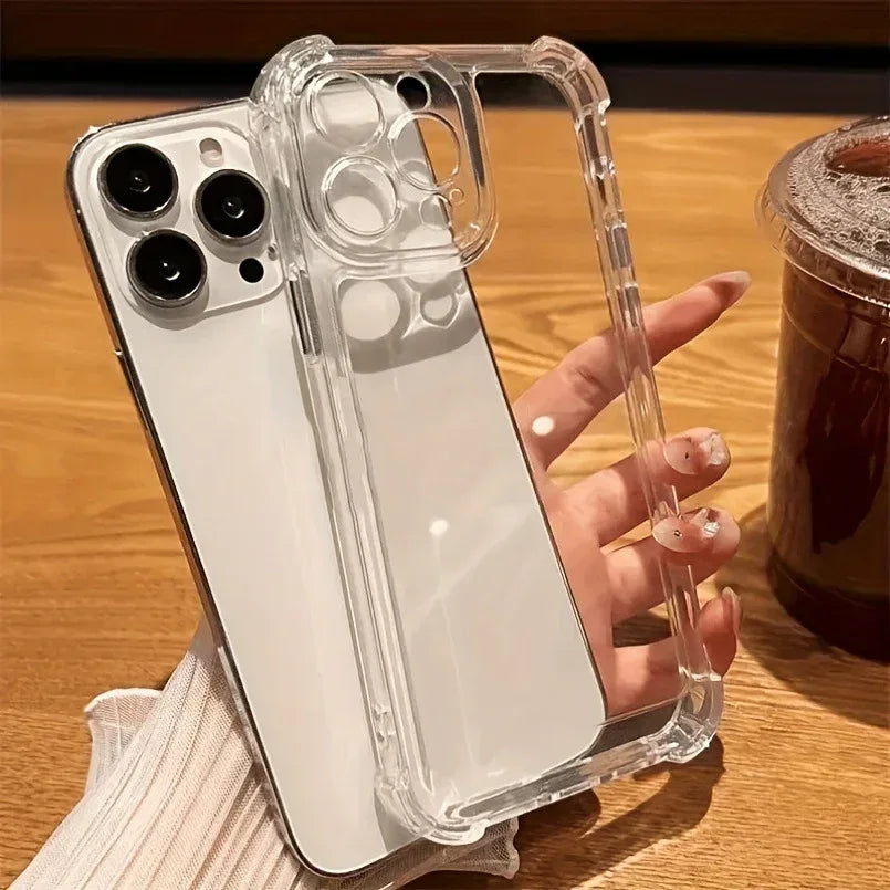 Transparent iPhone Four-corner Drop-resistant case - Viexta