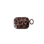 Transparent Brown Leopard Printed earphone Sleeves