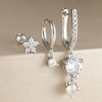 Trendy 3piece Suit Zircon Stud - Viexta