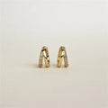 Stainless Steel Court Queens Earrings - Viexta