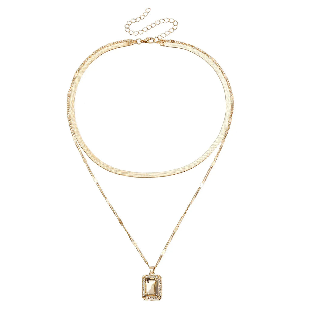 Snake Collar-Bone Double-layer Clavicle Chain - Viexta