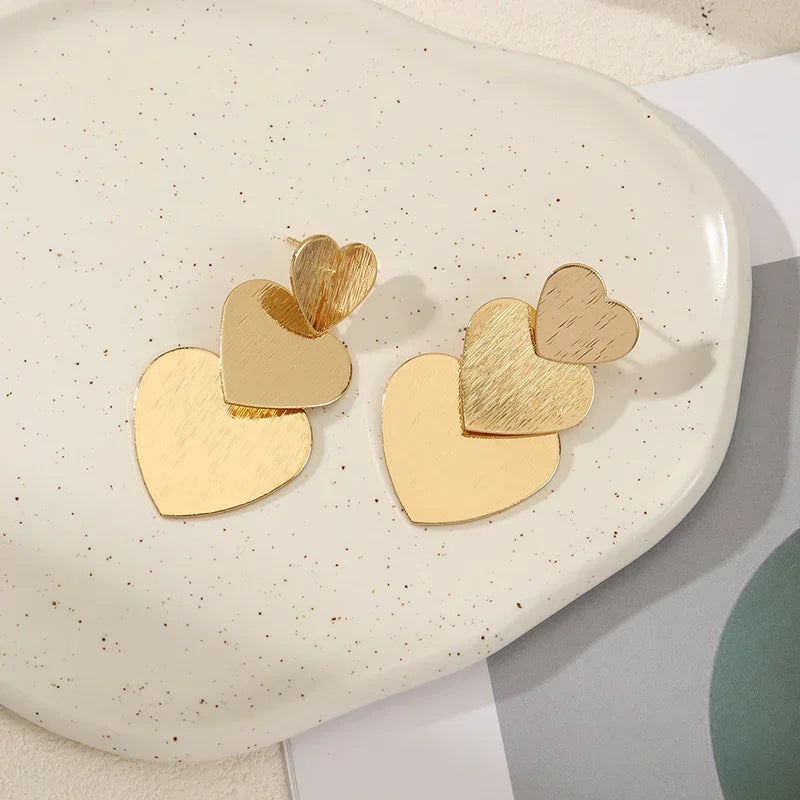 Exaggerated Leaves Layered Earrings - Viexta