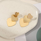 Exaggerated Leaves Layered Earrings