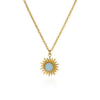 Oval Cat's Eye Pendant Titanium Steel Necklace - Viexta