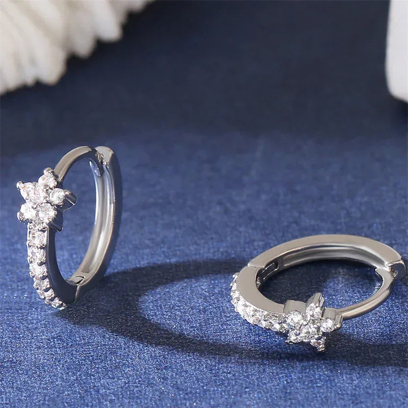Micro Inlay Diamond Creative Earrings - Viexta
