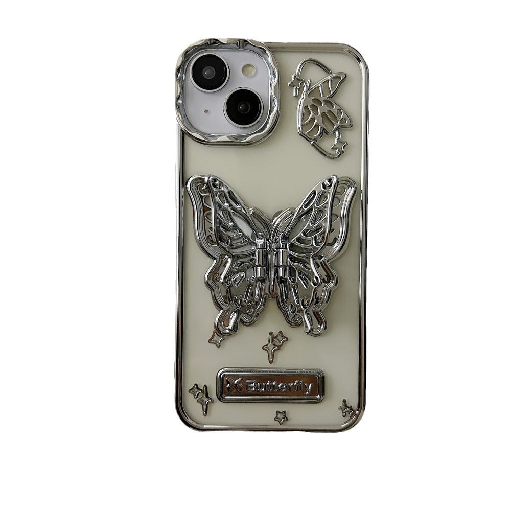 Electroplated Butterfly Bracket iPhone Case