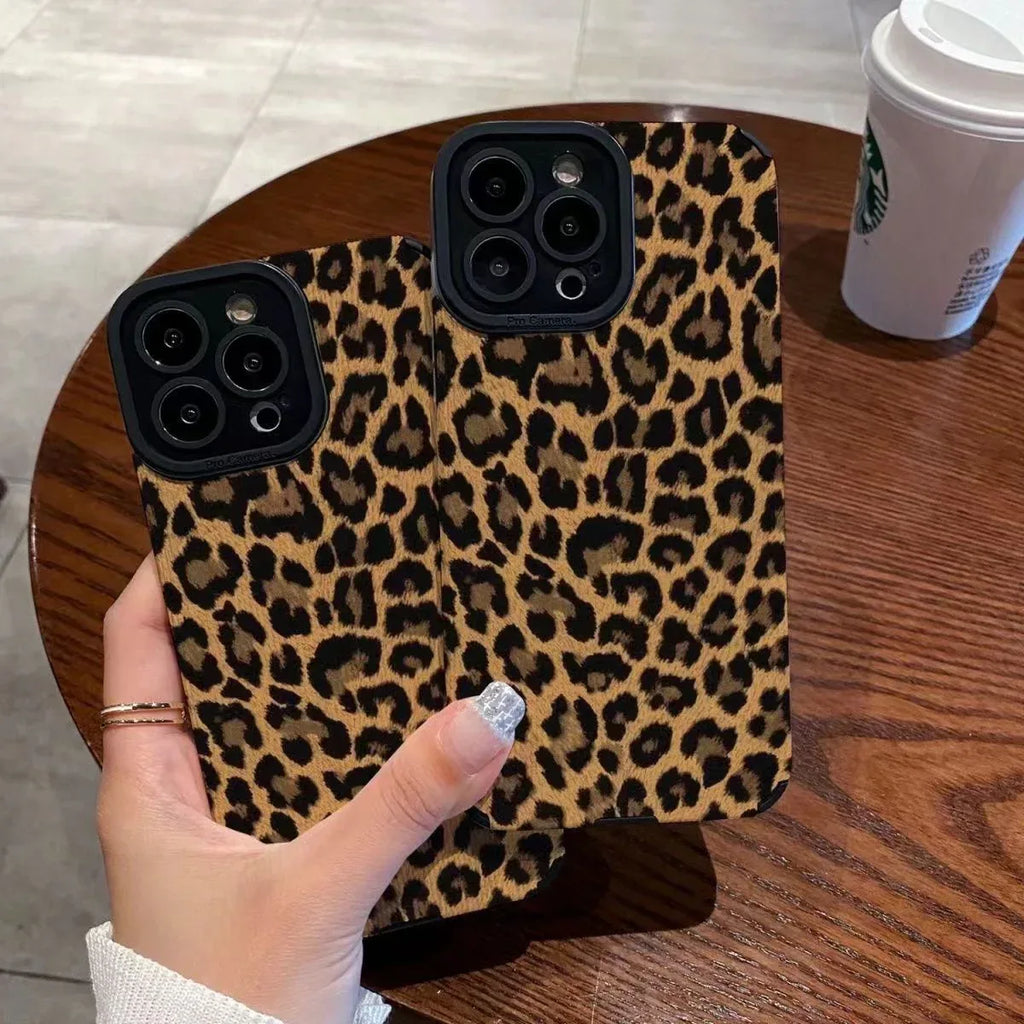 Brown Leopard Print Cover for IPhone - Viexta