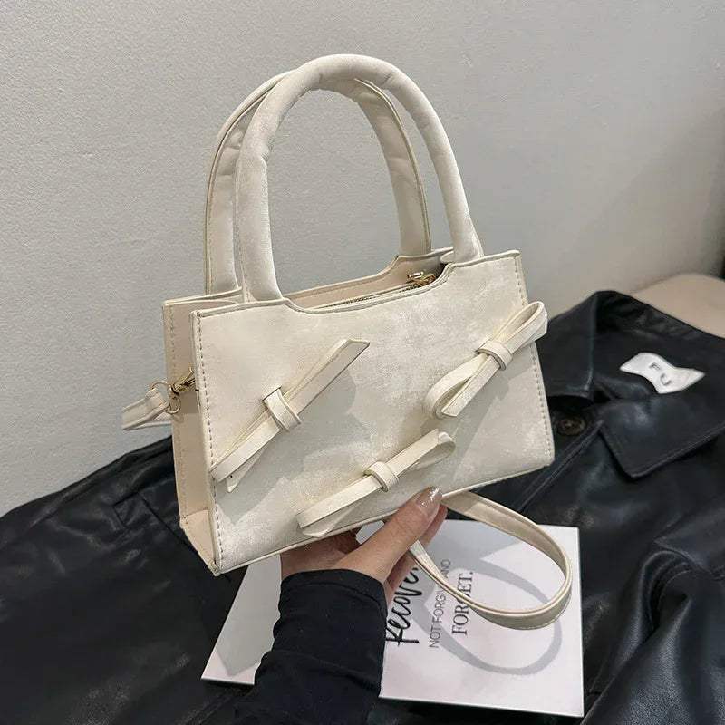 Bowknot Portable Square Bag - Viexta