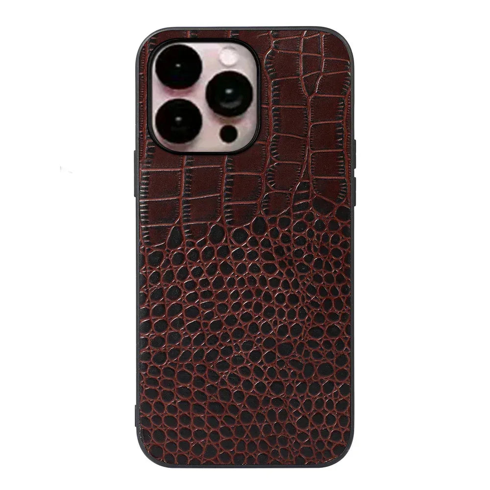 Solid Color Matte Leather iPhone Case - Viexta
