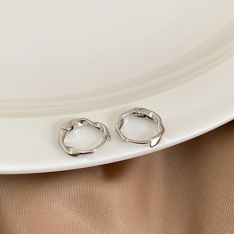 Diamond-embedded Gold-plated Versatile Earrings - Viexta