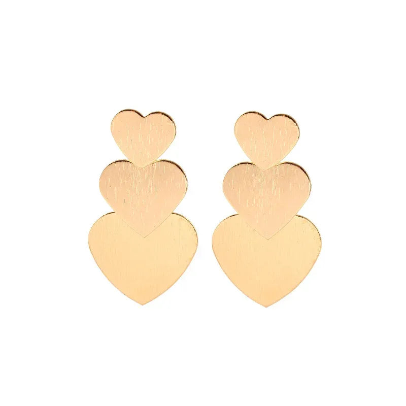 Exaggerated Leaves Layered Earrings - Viexta
