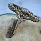 Vintage Alloy Inlaid Zircon Ring For Women - Viexta