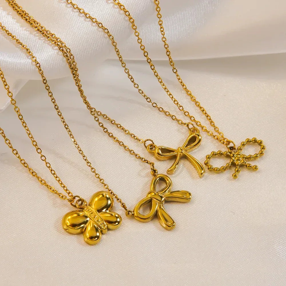 Bow Stainless Steel Necklace - Viexta