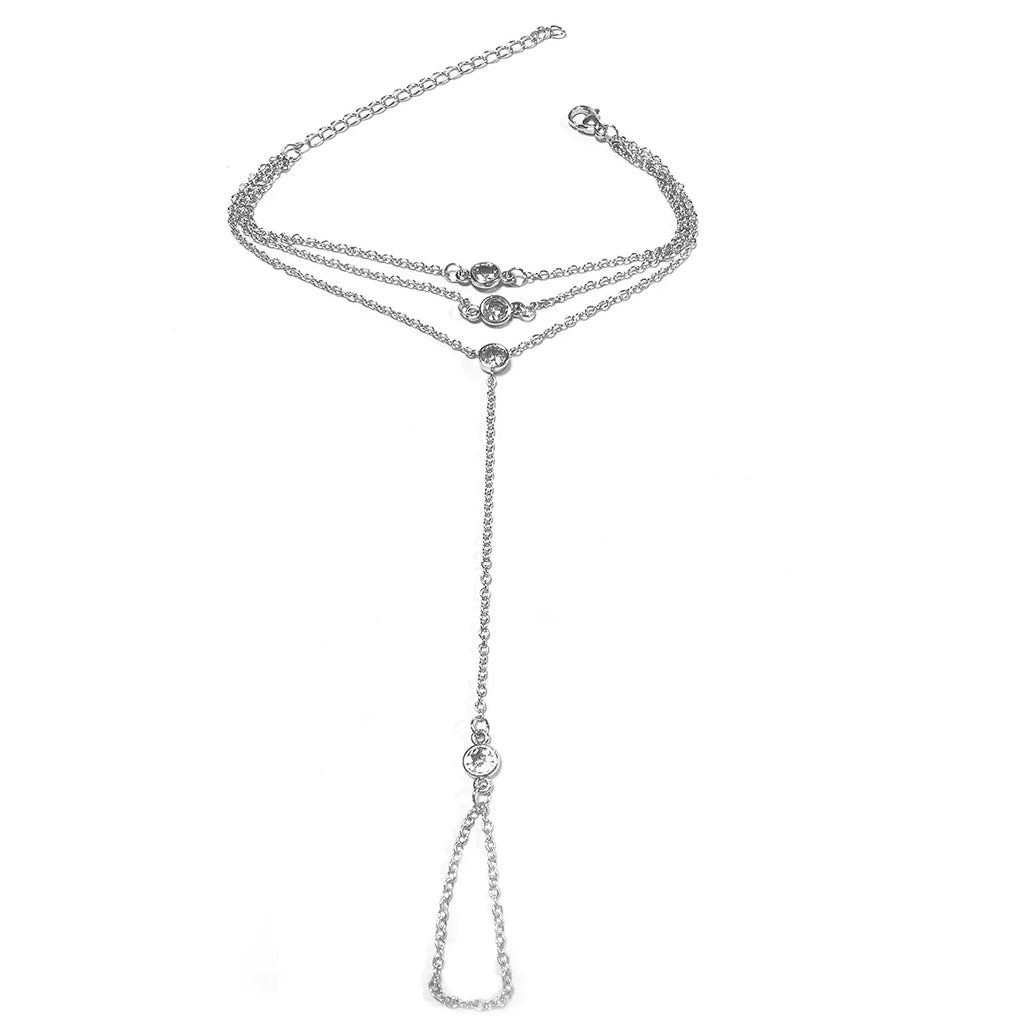Zircon Layered Finger Chain - Viexta