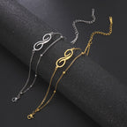 bohemian-infinite-stainless-steel-double-layer-anklet