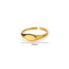 18K Gold Korean Minimalist Ring