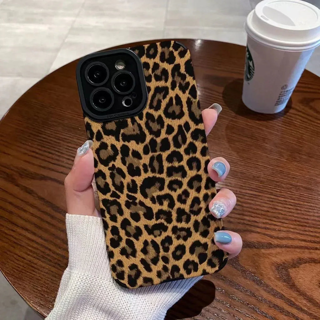 Brown Leopard Print Cover for IPhone - Viexta