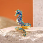 Stainless Steel Seahorse Ring