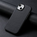 litchi-grain-plain-leather-iphone-case - Viexta
