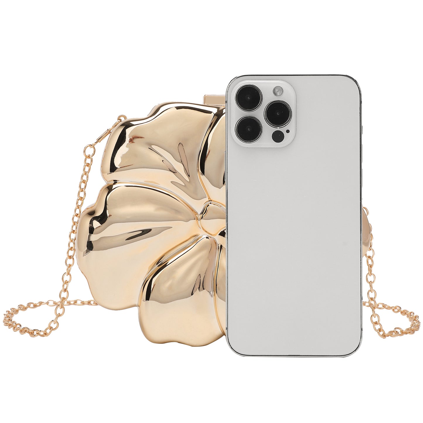 Flower Clutch Chain Crossbody Bag