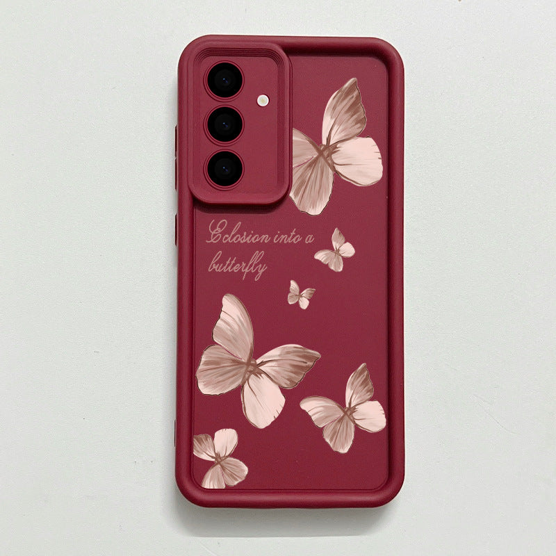 Anti-fall Ladder Graffiti Painted Butterfly Samsung Phone Case