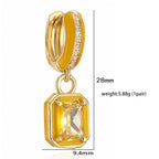 Colorful Drop Cube Sugar Earrings